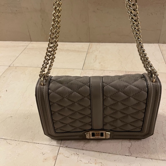 Rebecca Minkoff Quilted Gray Bag - Picture 2 of 6